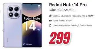 Trony Redmi Note 14 Pro 16(8+8GB)+256GB offerta