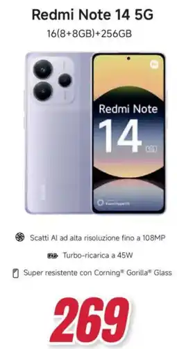 Trony Redmi Note 14 5G offerta