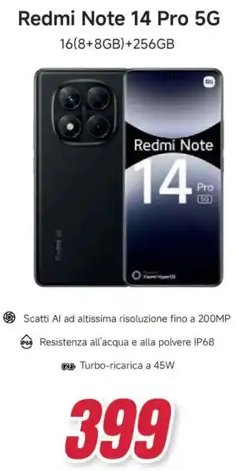 Trony Redmi Note 14 Pro 5G 16(8+8GB)+256GB offerta