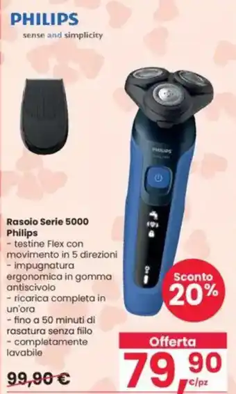 Interspar Rasoio Serie 5000 Philips offerta