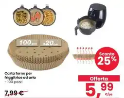 Interspar Carta forno per friggitrice ad aria offerta