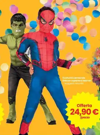 Interspar Costumi carnevale Deluxe supereroi Marvel offerta