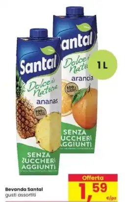 Interspar Bevanda Santal gusti assortiti offerta