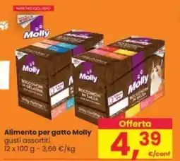 Interspar Alimento per gatto Molly gusti assortiti offerta