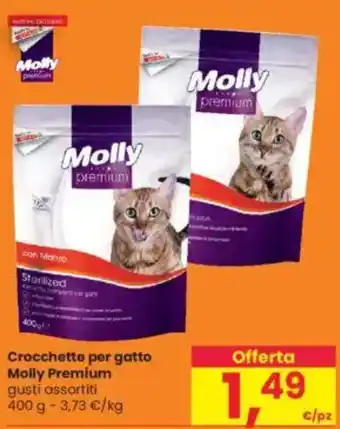 Interspar Crocchette per gatto Molly Premium gusti assortiti offerta