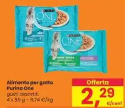 Interspar Alimento per gatto Purina One gusti assortiti offerta