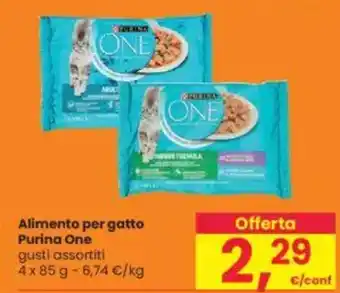 Interspar Alimento per gatto Purina One gusti assortiti offerta