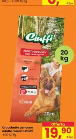 Interspar Crocchette per cane adulto robusto Ciuffi offerta