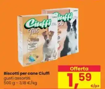 Interspar Biscotti per cane Ciuffi gusti assortiti offerta