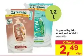 Interspar Sapone liquido ecoricarica Vidal assortito offerta