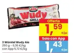 Interspar 3 Würstel Wudy Aia offerta