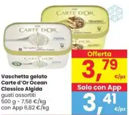 Interspar Vaschetta gelato Carte d'Or Ocean Classico Algida offerta