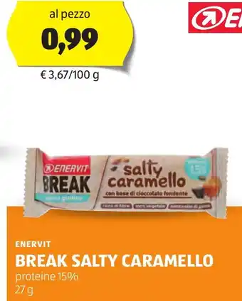 ALDI ENERVIT Break salty caramello offerta