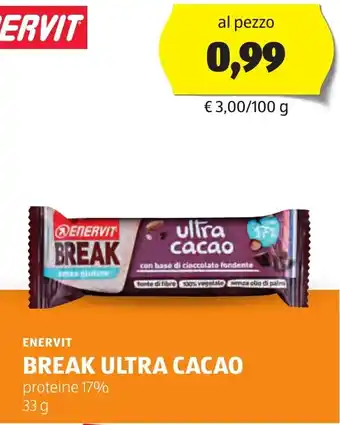 ALDI ENERVIT Break ultra cacao offerta