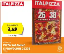 ALDI Pizza salamino e provolone 26x38 offerta