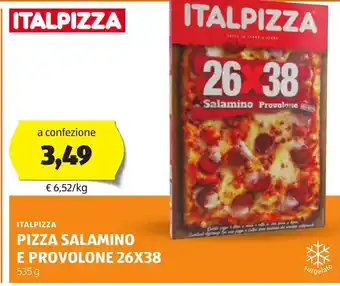 ALDI Pizza salamino e provolone 26x38 offerta