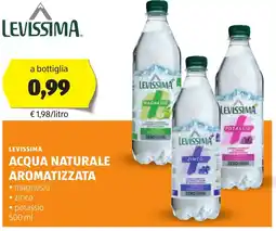 ALDI LEVISSIMA Acqua naturale aromatizzata offerta