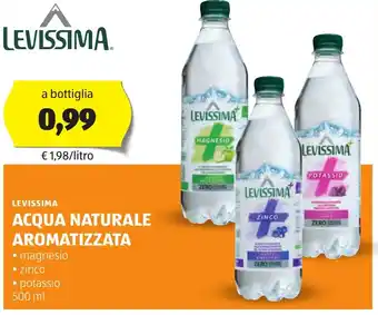 ALDI LEVISSIMA Acqua naturale aromatizzata offerta