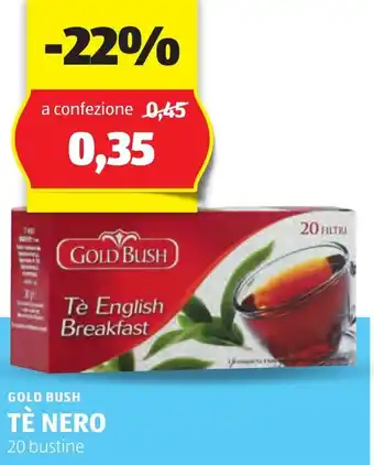 ALDI Tè nero GOLD BUSH offerta