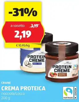 ALDI Crema proteica CRANE offerta