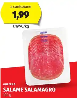 ALDI Salame salamagro GOLFERA offerta