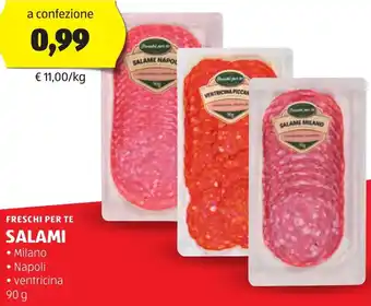 ALDI FRESCHI PER TE Salami offerta