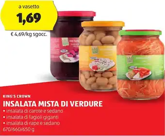 ALDI KING'S CROWN Insalata mista di verdure offerta