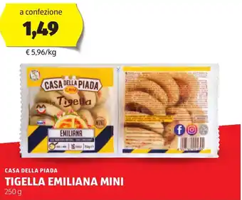 ALDI CASA DELLA PIADA Tigella emiliana mini offerta