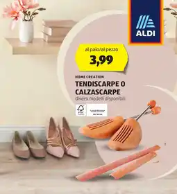 ALDI Tendiscarpe o calzascarpe HOME CREATION offerta