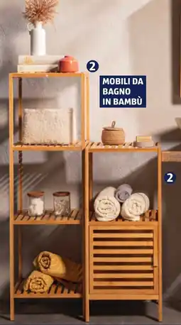 ALDI HOME CREATION Mobili da bagno in bambù offerta