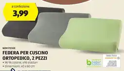 ALDI NOVITESSE Federa per cuscino ortopedico, 2 pezzi offerta