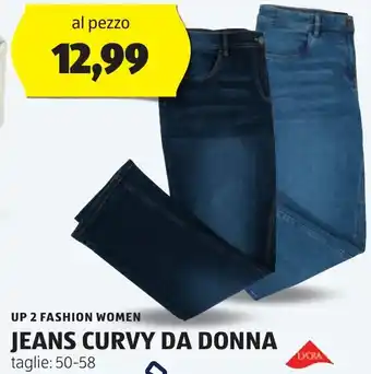 ALDI UP 2 FASHION WOMEN Jeans curvy da donna offerta