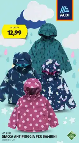 ALDI LILY & DAN Giacca antipioggia per bambini offerta