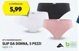 ALDI UP 2 FASHION BASICS Slip da donna, 5 pezzi offerta