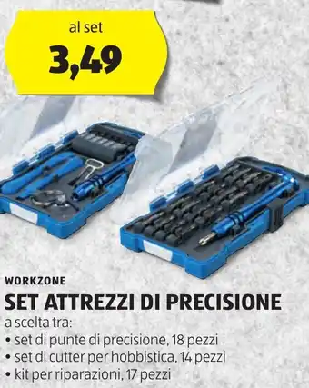 ALDI WORKZONE Set attrezzi di precisione offerta