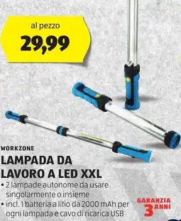 ALDI WORKZONE Lampada da lavoro a led xxl offerta