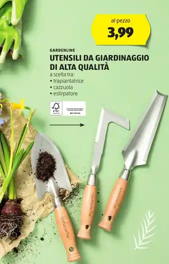 ALDI GARDENLINE Utensili da giardinaggio di alta qualità offerta