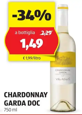 ALDI CHARDONNAY  Garda DOC offerta