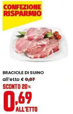 Panorama Braciole di suino offerta