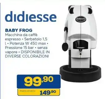 Euronics Didiesse baby frog offerta