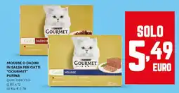 Panorama Mousse o dadini in salsa per gatti "gourmet" PURINA offerta