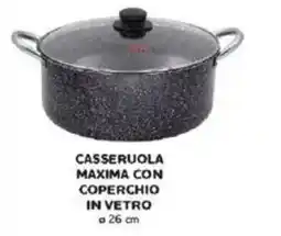 Happy Casa Casseruola maxima con coperchio in vetro offerta