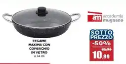 Happy Casa Tegame maxima con coperchio in vetro offerta