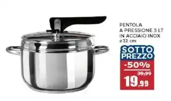 Happy Casa Pentola a pressione 5 lt in acciaio inox offerta