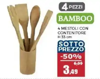 Happy Casa 4 mestoli con contenitore H 33 cm offerta