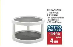 Happy Casa Organizer girevole 2 ripiani offerta