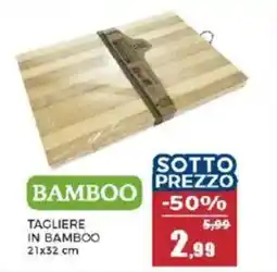 Happy Casa Tagliere in bamboo 21x32 cm offerta