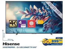 Euronics Hisense 100E7NQPRO - Q-LED SMART TV 100" offerta