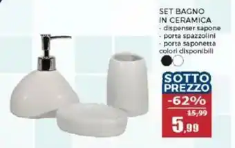 Happy Casa Set bagno in ceramica offerta