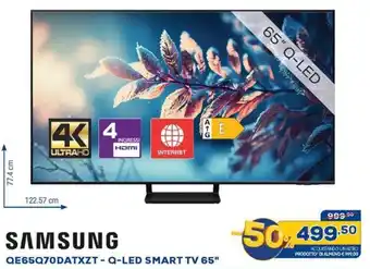 Euronics SAMSUNG QE65Q70DATXZT - Q-LED SMART TV 65" offerta